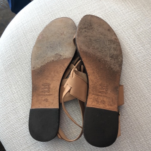 Tula March Paris tan KEA sandal leather 40 - Picture 8 of 9